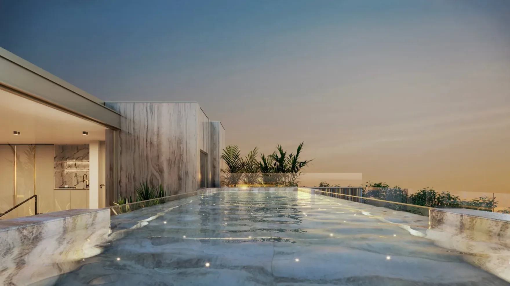Golden White Village — Piscina