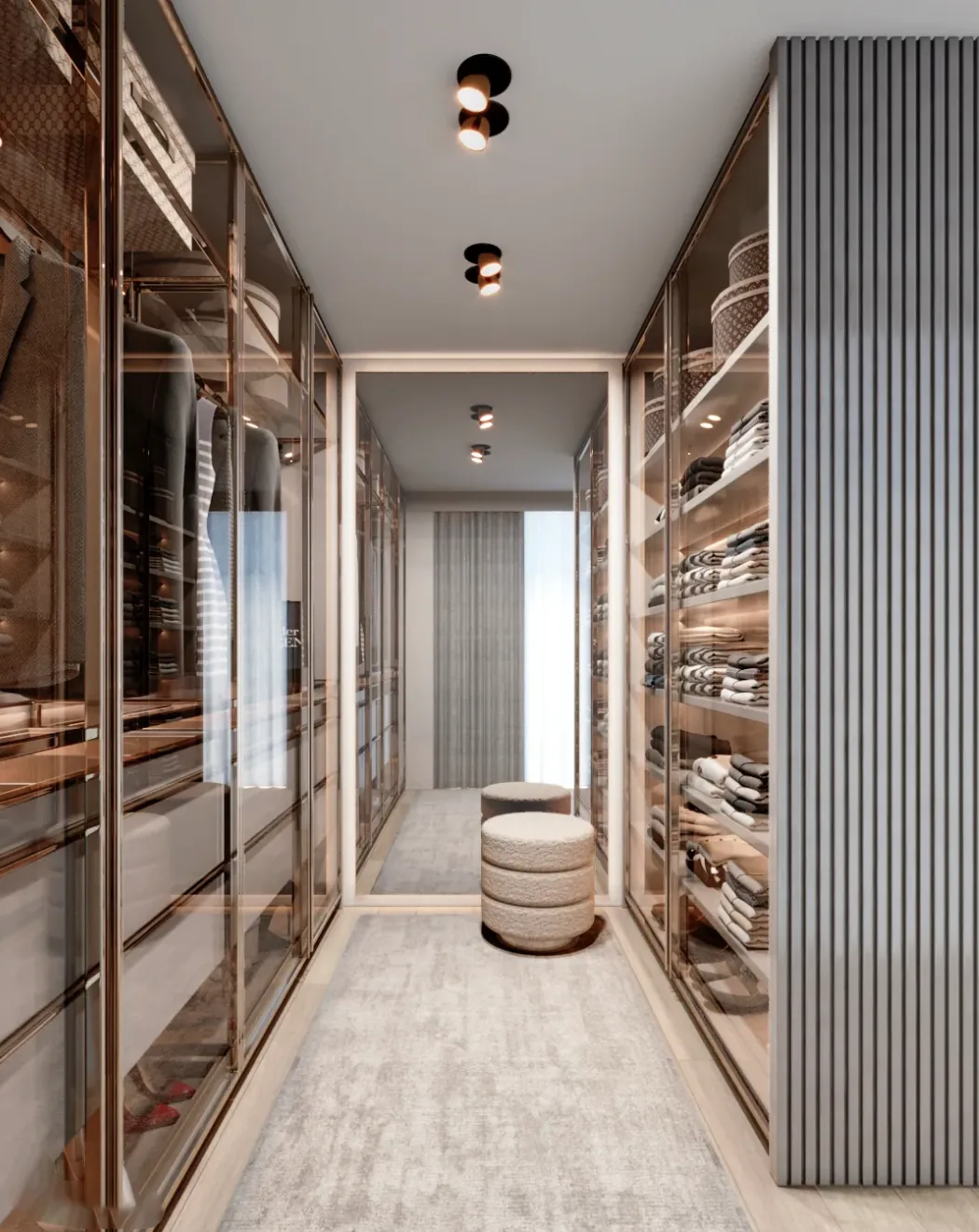 Golden White Village — Master closet